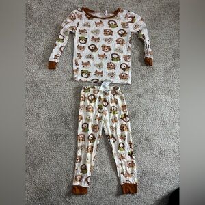 Tres Beau Et. Belle Bamboo Pajama Set 24 months dog animal bamboo